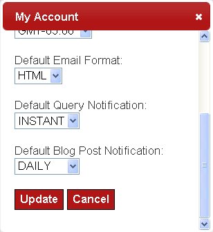 Yacktrack Notification Settings